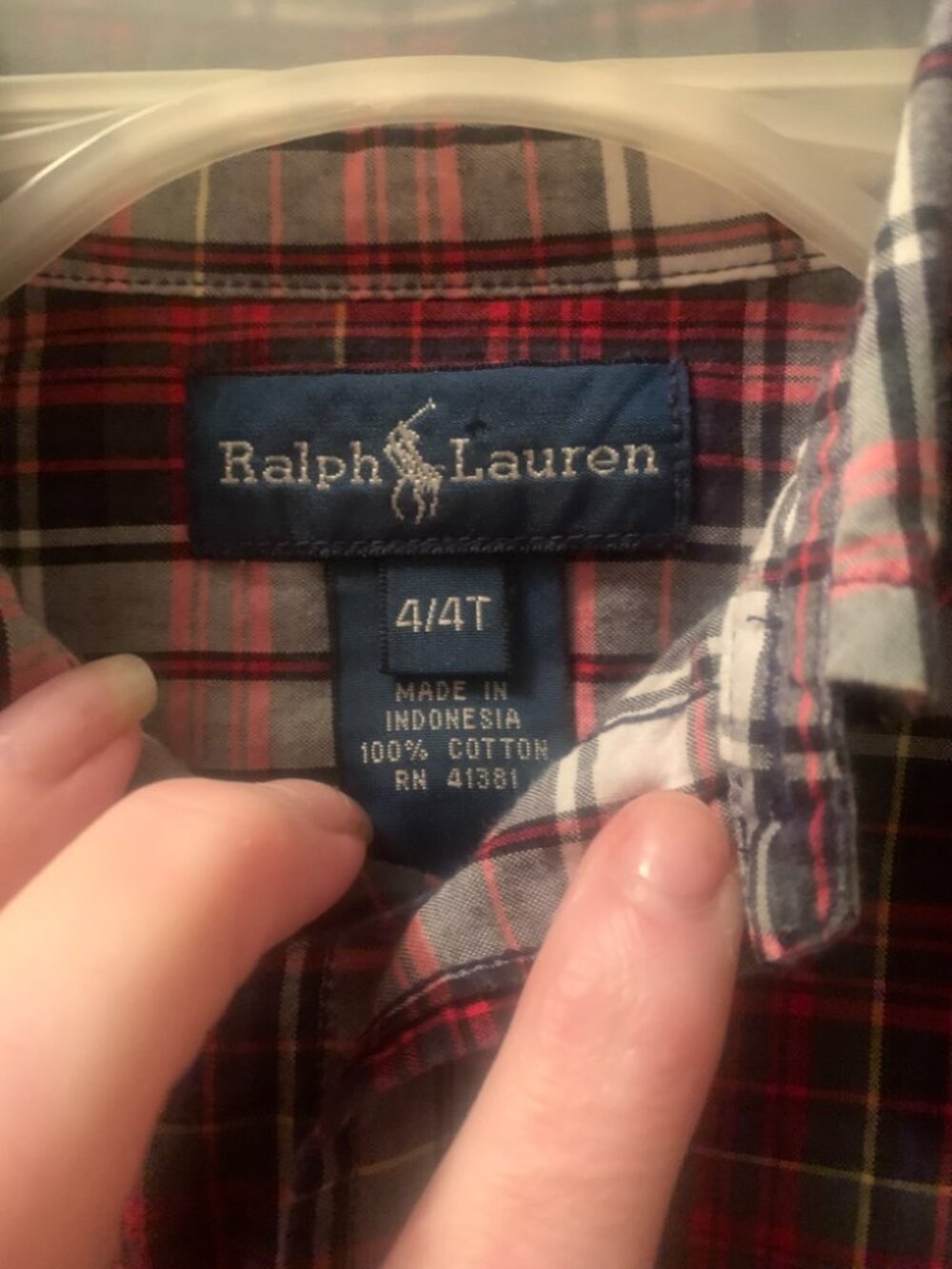 NWOT Polo Ralph Lauren Red Plaid Button Down Shirt - Picture 3 of 4